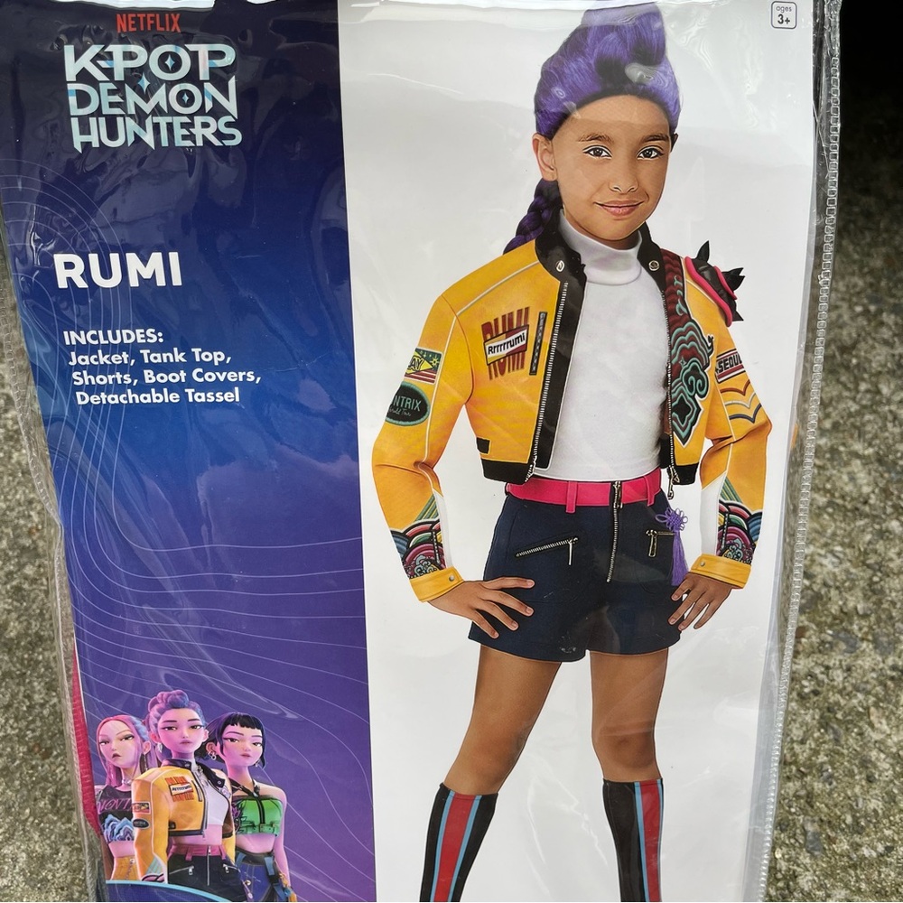 Kpop demon hunters kids costume Rumi L 12-14